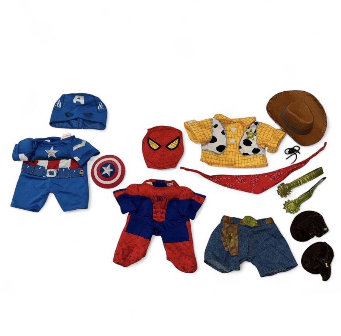 Build A Bear Disney/Marvel Clothing Lot