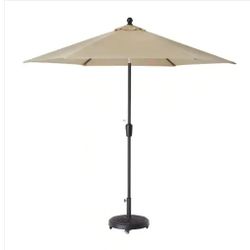 Hampton Bay
9 ft. Aluminum Market Crank and Tilt Patio Umbrella in Riverbed Taupe