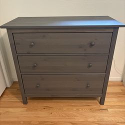 IKEA Hemnes 3 Drawer Dresser Chest Grey