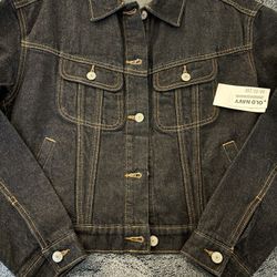 Old Navy Cropped Denim Jacket Size Small
