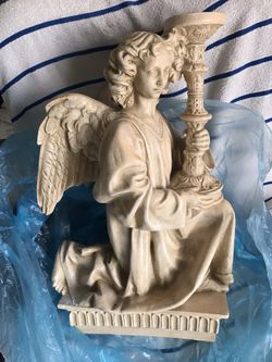 Kneeling Angel Candle Holder, by TOSCANO