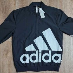 Adidas Essentials Giant Logo Windbreaker Size Medium 