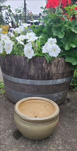 Nice Brown Glazed Ceramic Flower Pot