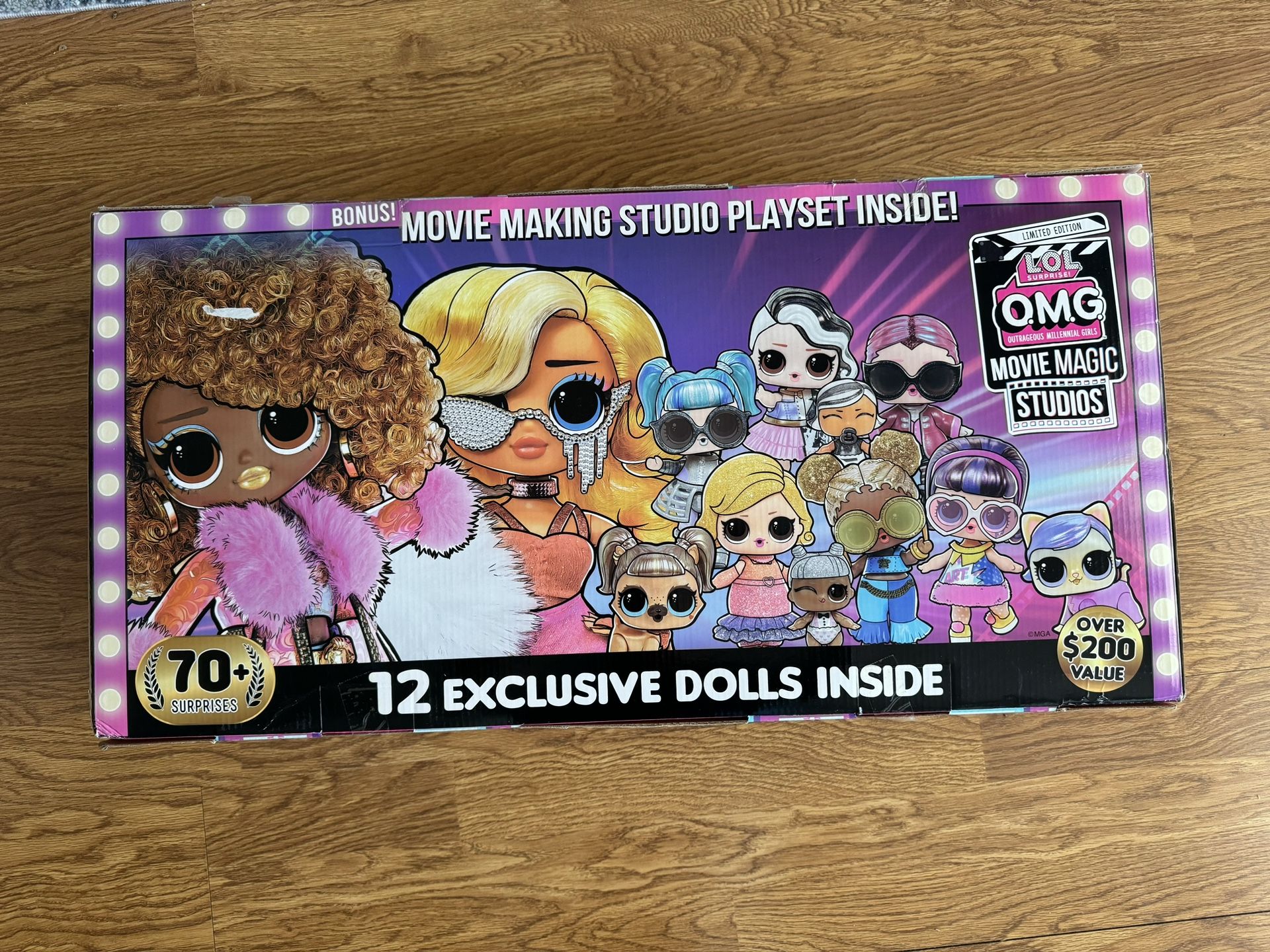 New LOL Surprise OMG Movie Magic Studios w/70+ Surprises 12 Dolls & Accessories