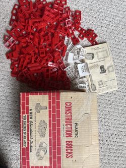Vintage construction bricks