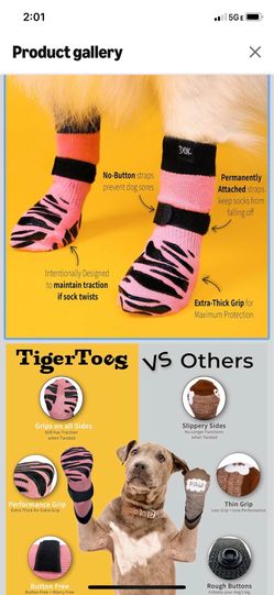 XL - DOK TigerToes Non-slip Socks