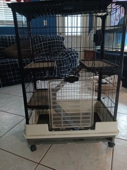 Animal cage for small rodents or medium side of rodents