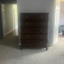 Tall Wood Dresser 