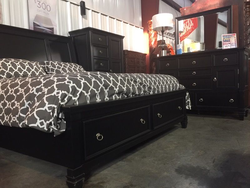 New Ashley Solid Birch Wood King Platform Bedroom Free Delivery