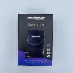 New Nextbase Dash Cams 32GB U3 MicroSD & Protective Case Go Pack NBDVRS2GP32U3