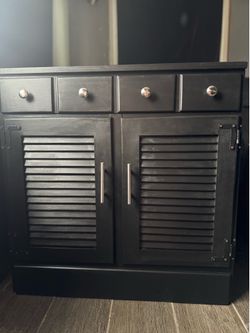 Black cabinet