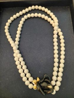 Kenneth jay lane  midnight rose necklace