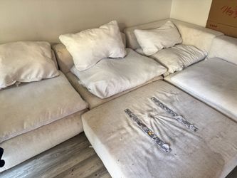 FREE – 5-Piece White Modular Sectional Couch