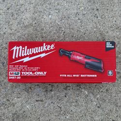 Milwaukee M-12 3/8 Ratchet Tool Only. 2457-20