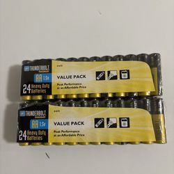 2 pack (48 Value Pack THUNDERBOLT MAGNUM AA 1.5v Batteries)