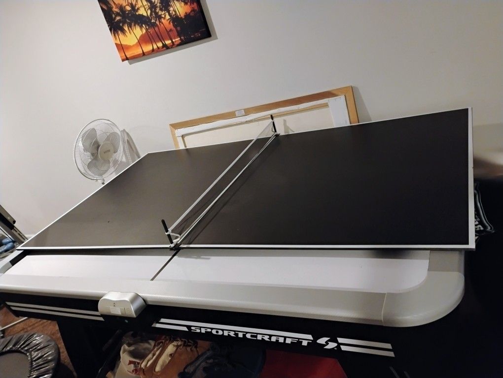 Air Hockey / Ping Pong Table Combo Table