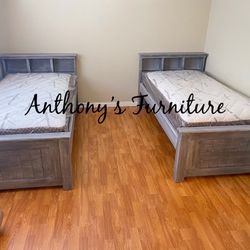 2 Twin Bed 2 Mattress