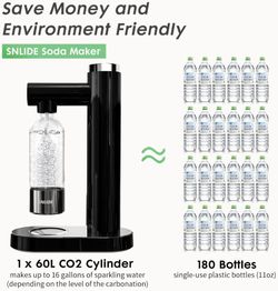 SNLIDE Soda Maker, Soda Water Machine with 1L 