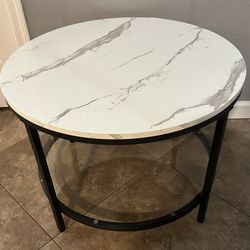 (New) 2 Tier 26” Round Coffee Table