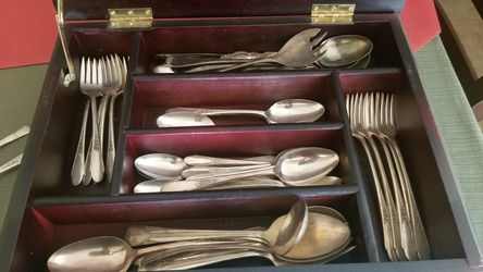 Silver plated flatware