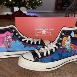 Celeste Converse High Tops - Mens 13 ; Womens 15
