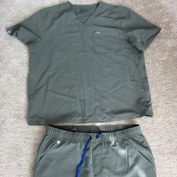 Man Figs Scrubs Set Size xL 