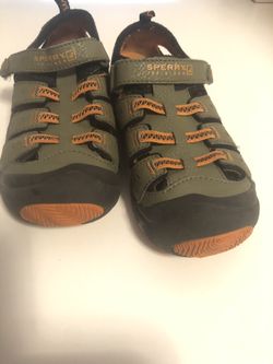 Boys Sperry sandals, size 11. Water resistant. Very comfortable