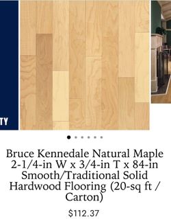 Bruce Kennedale Natural Maple Hardwood Flooring