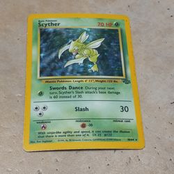 Holographic  1995 Scyther Pokemon Cards 
