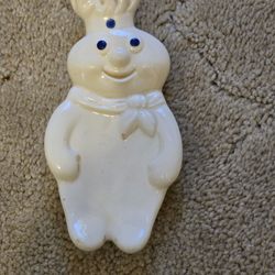 Vintage 1988 Pillsbury Doughboy 'Poppin Fresh' Ceramic Spoon Rest - 8"