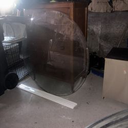 Round Beveled Edge Glass Top