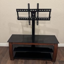 TV stand With black tempered Glass - 55inch 