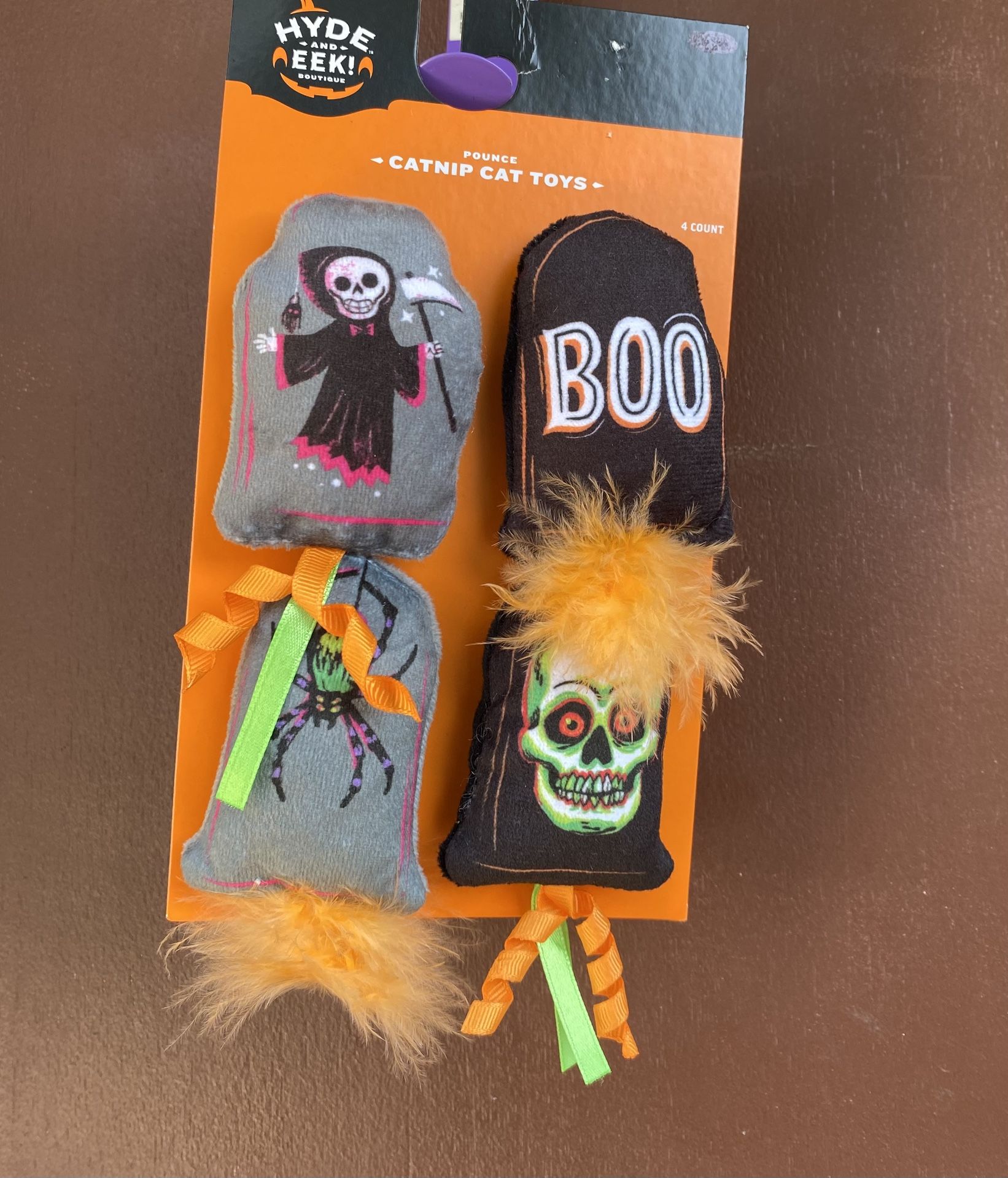 Halloween Catnip Cat Toys 4 Pk