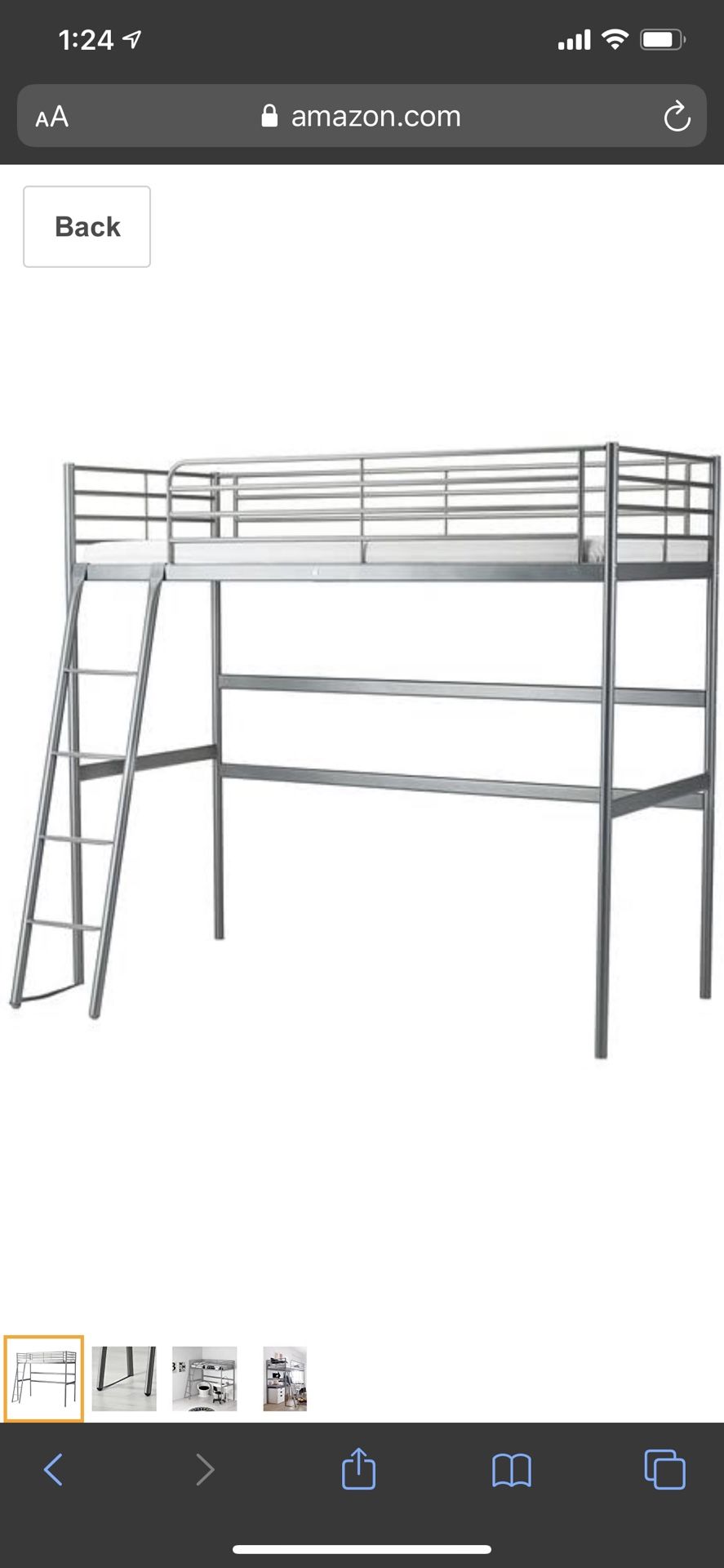 IKEA Loft bed and sleeper sofa