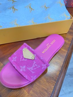 Lily flat mule lv sandal