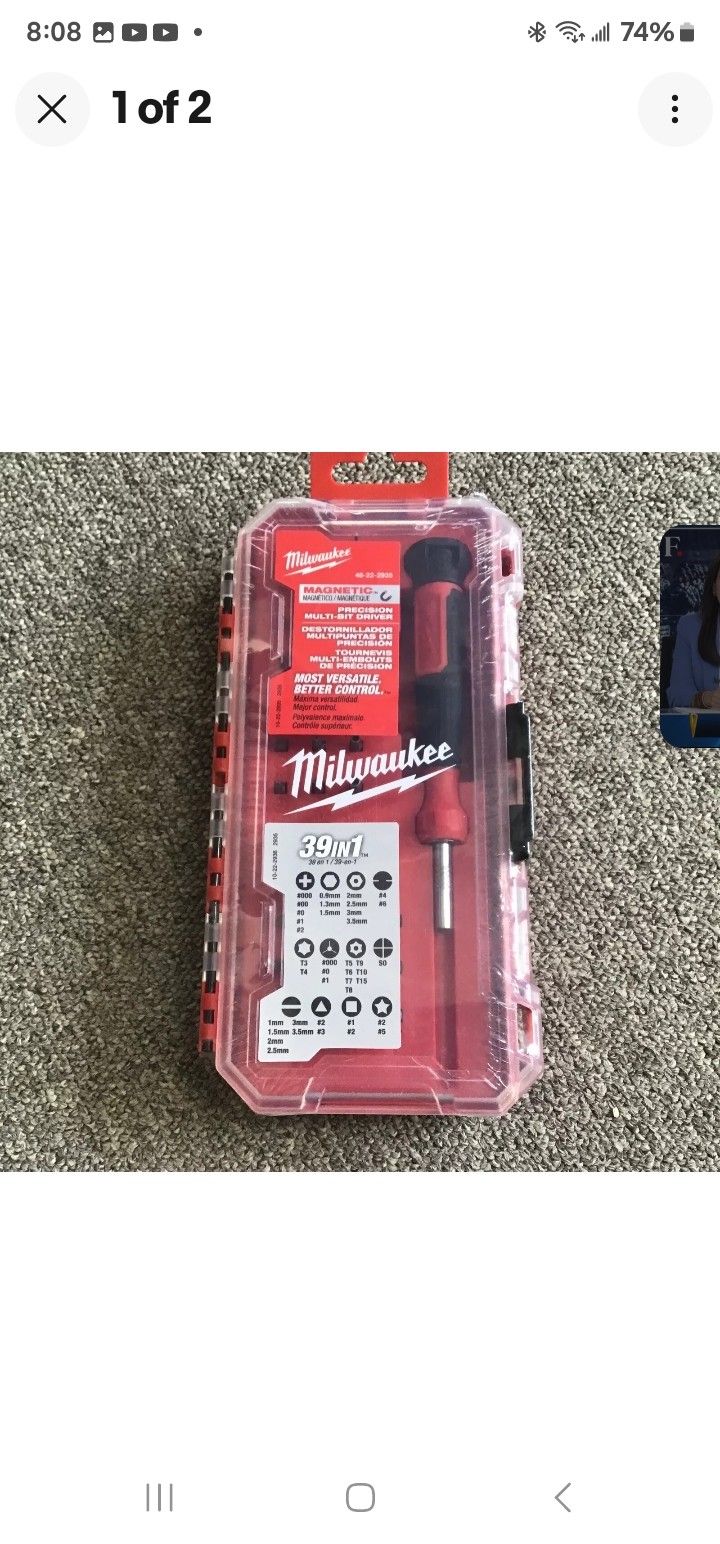 Milwaukee 48-22-2935 39-in-1 Precision Multi-Bit Screwdriver Set