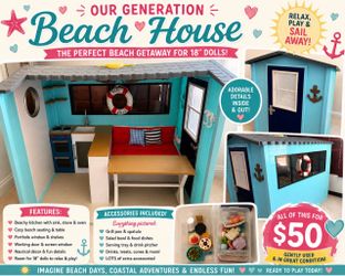 Our Generation 18 in doll Beach House