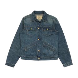 Polo Ralph Lauren Sullivan Denim Trucker Jacket Medium M Jean Chore SS 2007 RRL