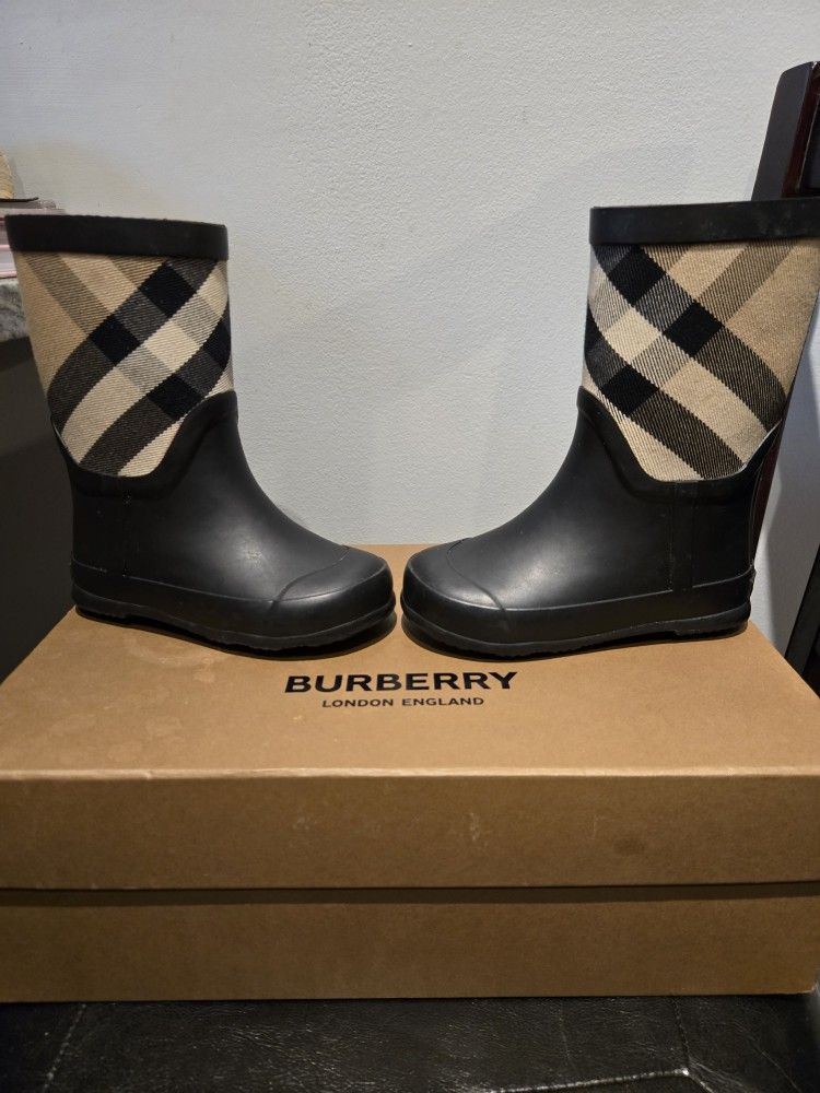 Kid Burberry Rain Boots