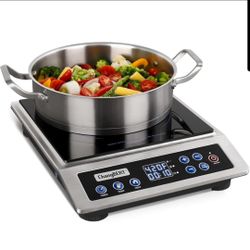 Induction Cooktop 1800W Portable Burner Commercial NSF Hot Plate Temperature Control