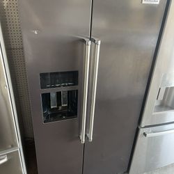 Kitchenaid Side-By-Side Refrigerator Comes With 90 Day Warranty We Finance