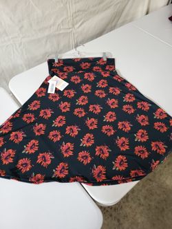 LulaRoe Azure A-line skirt Med