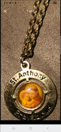 St. Anthony Religious Medal Necklace