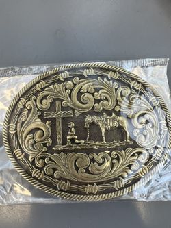 Cowboy Praying Buckle