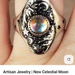 Silver 925  New Celestial Moon