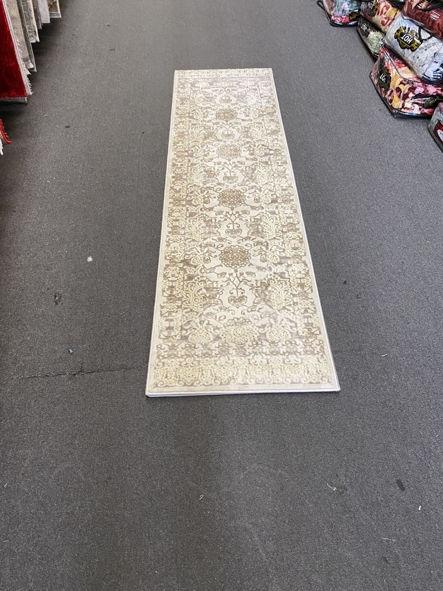 2x7 Area Rugs Carpet Rugs Runner Hallway Thick Colors Beige Gold
