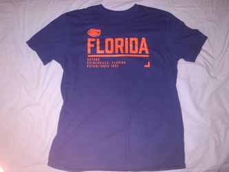 University of Florida Gators NCAA Captivating Apparel Blue Shirt; Men’s XL