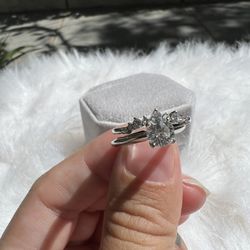 Engagement And Wedding Ring Set 