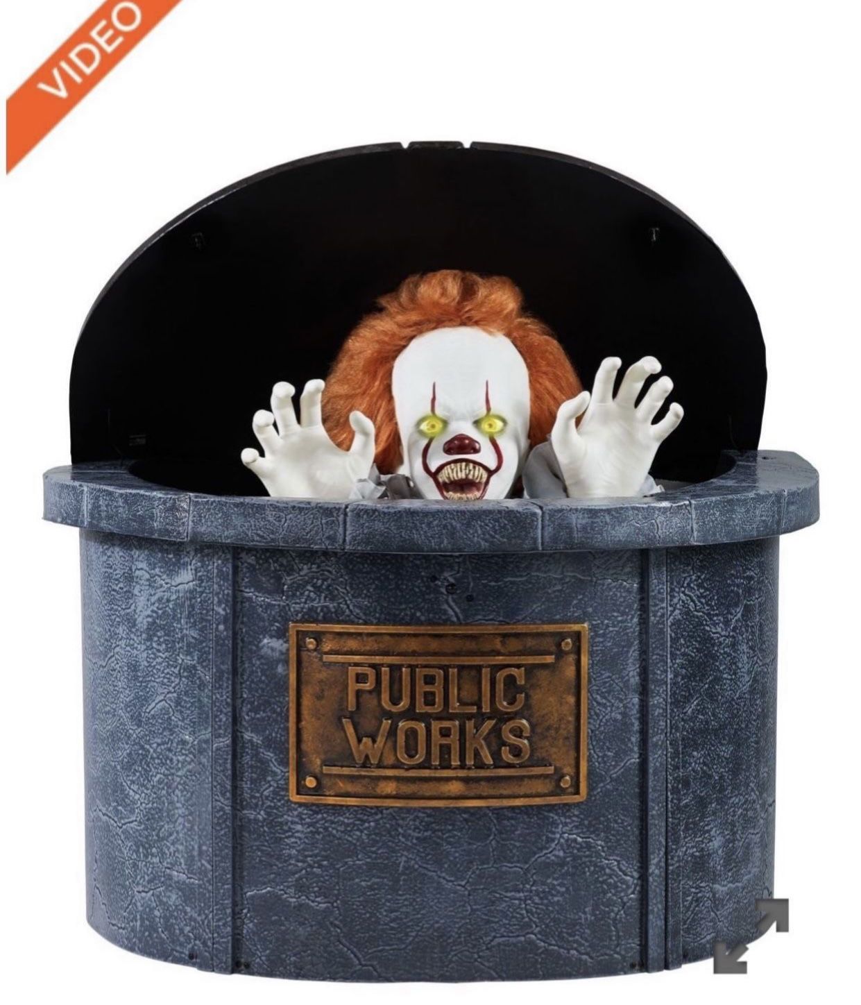 Halloween IT Pennywise Sewer Grate Animatronic 