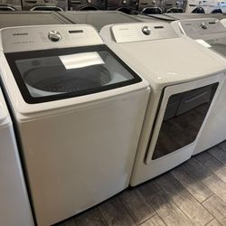 Samsung washer and dryer set electric with warranty